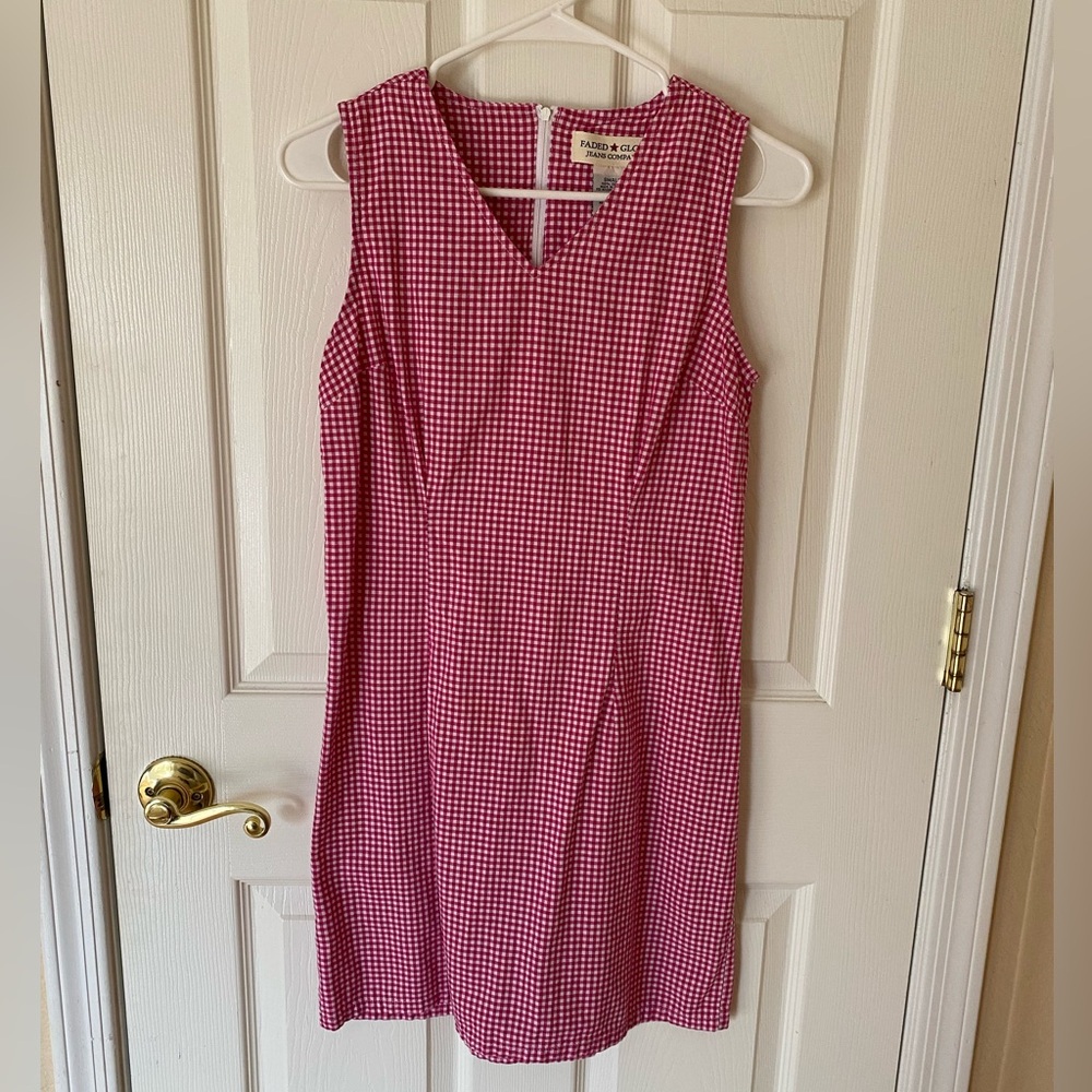 Vintage Gingham Pink Dress